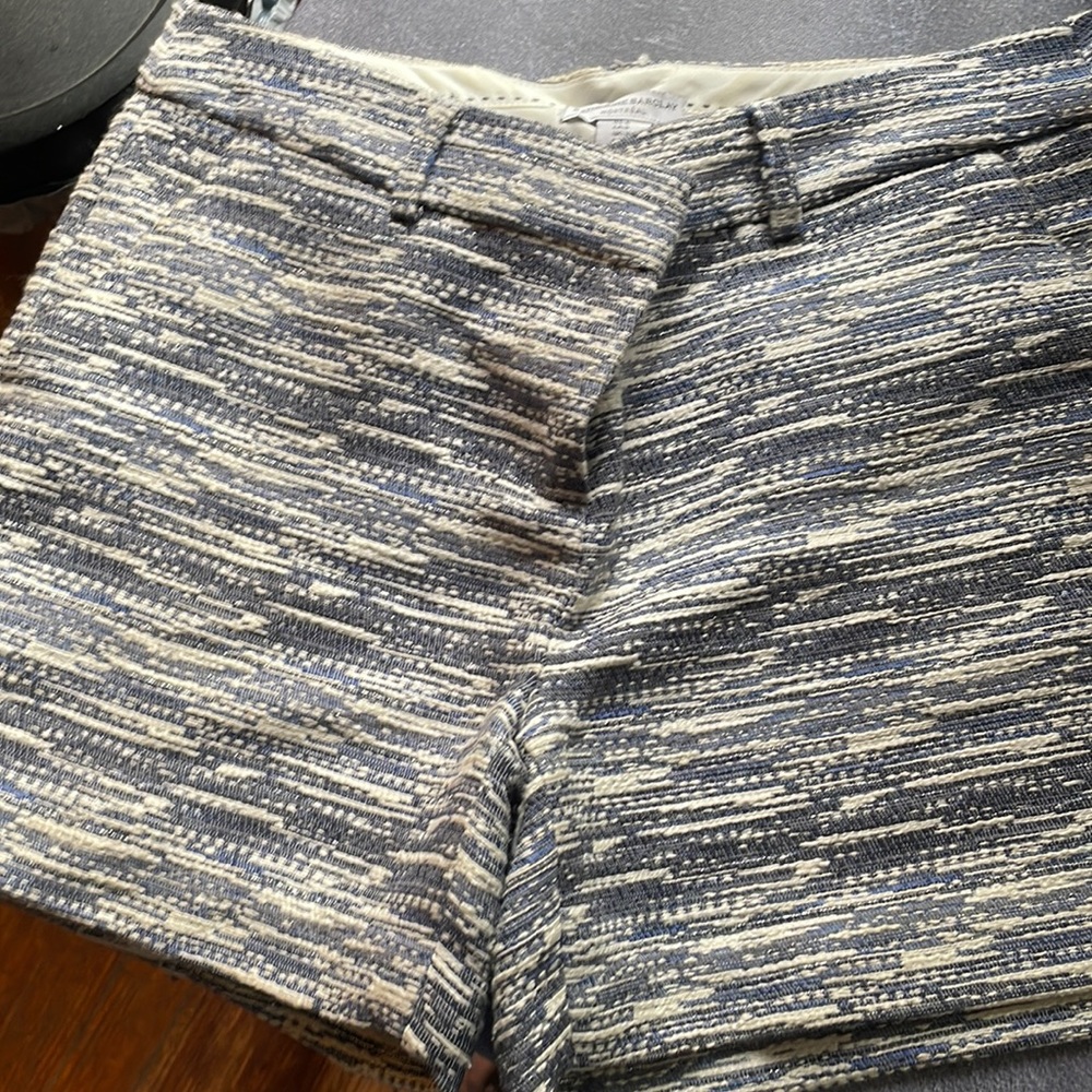 Blue, Bone & silver running through shorts